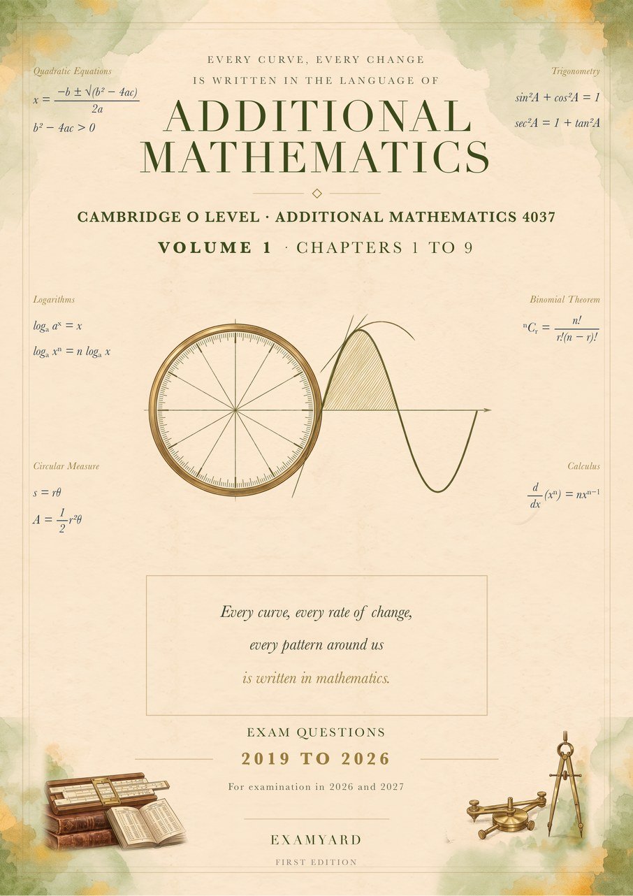 Additional Mathematics, O Level 4037