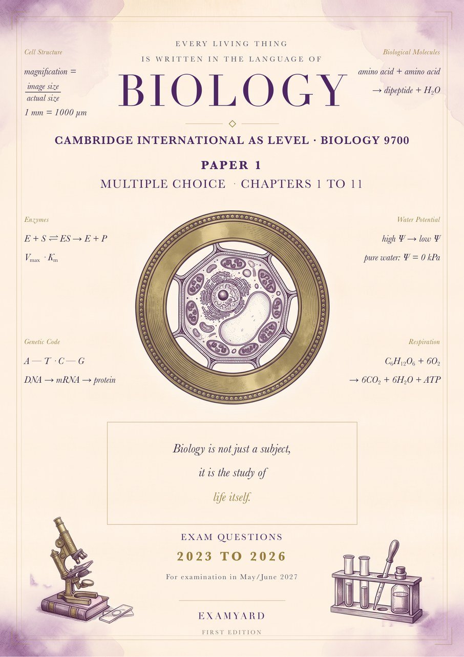 Biology, AS Level   9700 Paper 1
