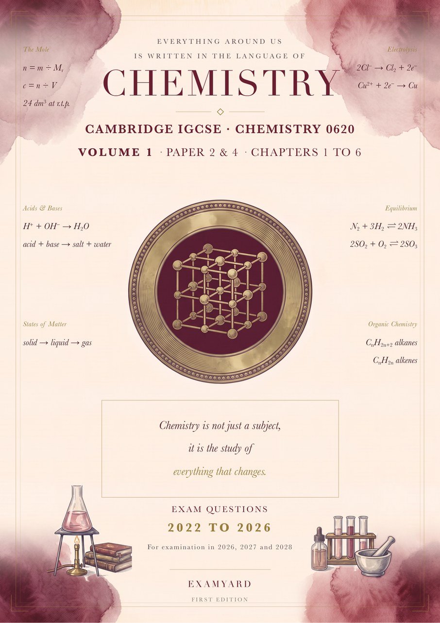 IGCSE Chemistry 0620 Topical Question Bank, printed book cover