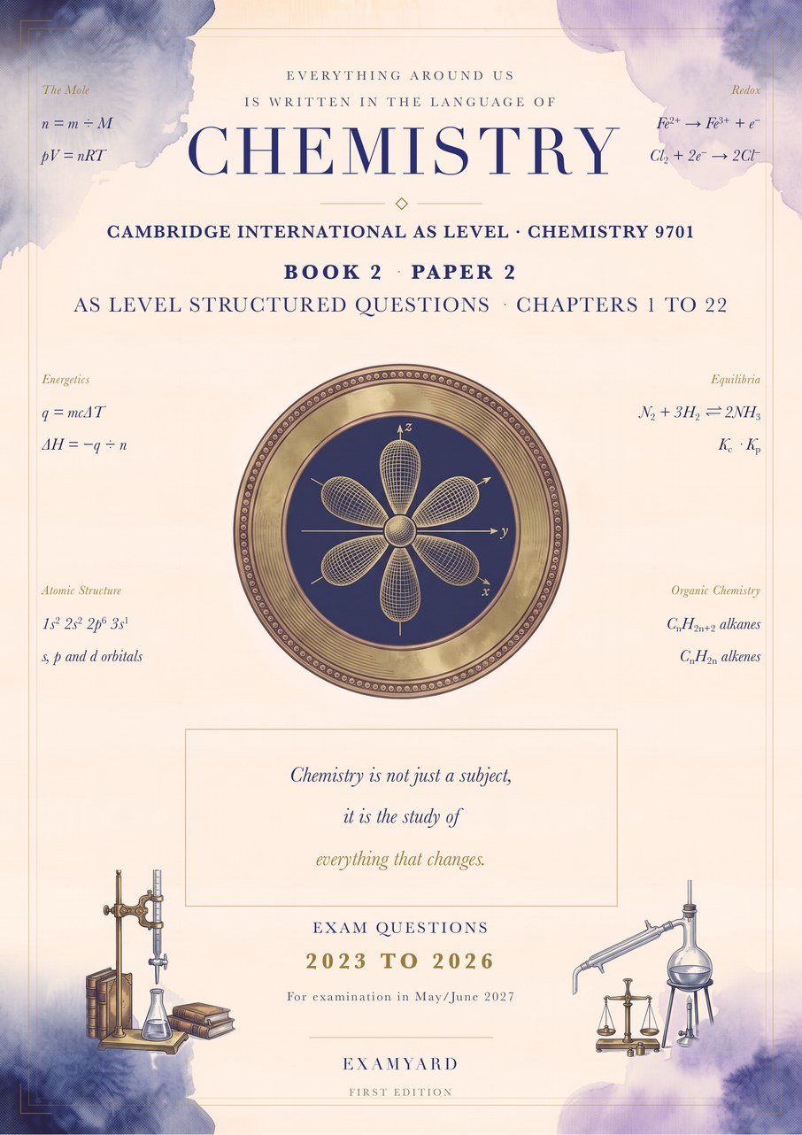 AS Level Chemistry 9701 Topical Question Bank, printed book cover