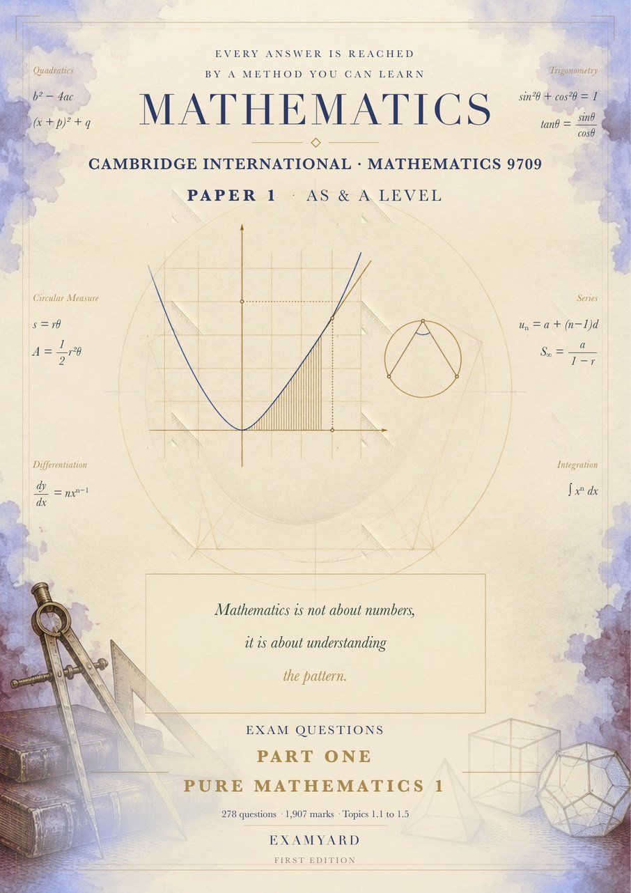 Mathematics, A Level   9709 Paper 1