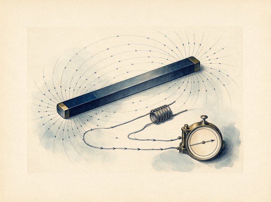 Engraved plate for Electricity and Magnetism